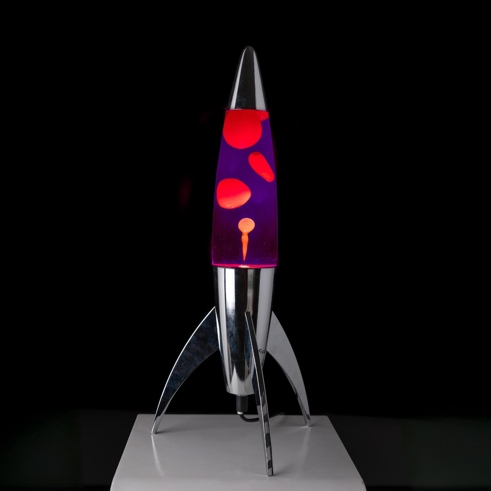 Lava Lamp ROCKET purple 