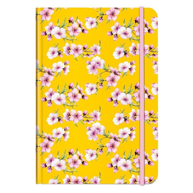 Notizbuch A5 BLÜTEN gelb 