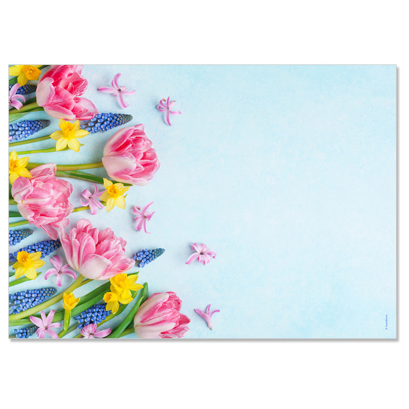 Papiertischset BOUQUET 4 Sujets à 12 Blatt