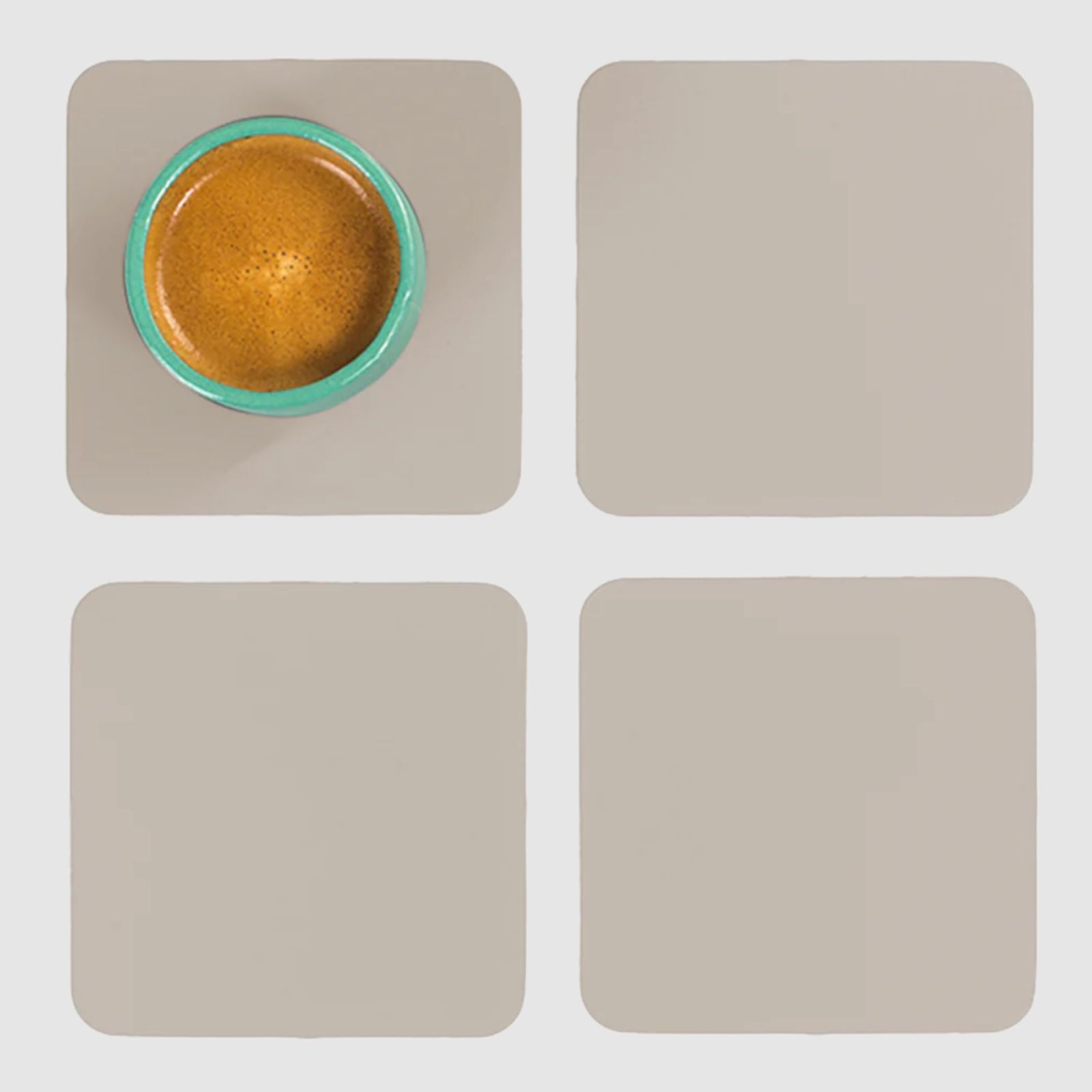 Ruca Square Coasters (x4) Ginger 