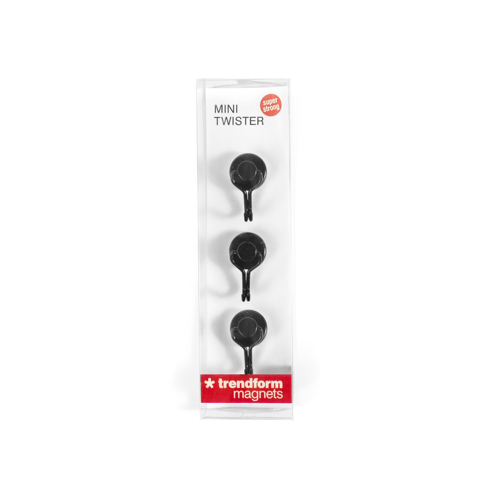 Magnethaken MINI TWISTER 3er Set schwarz 