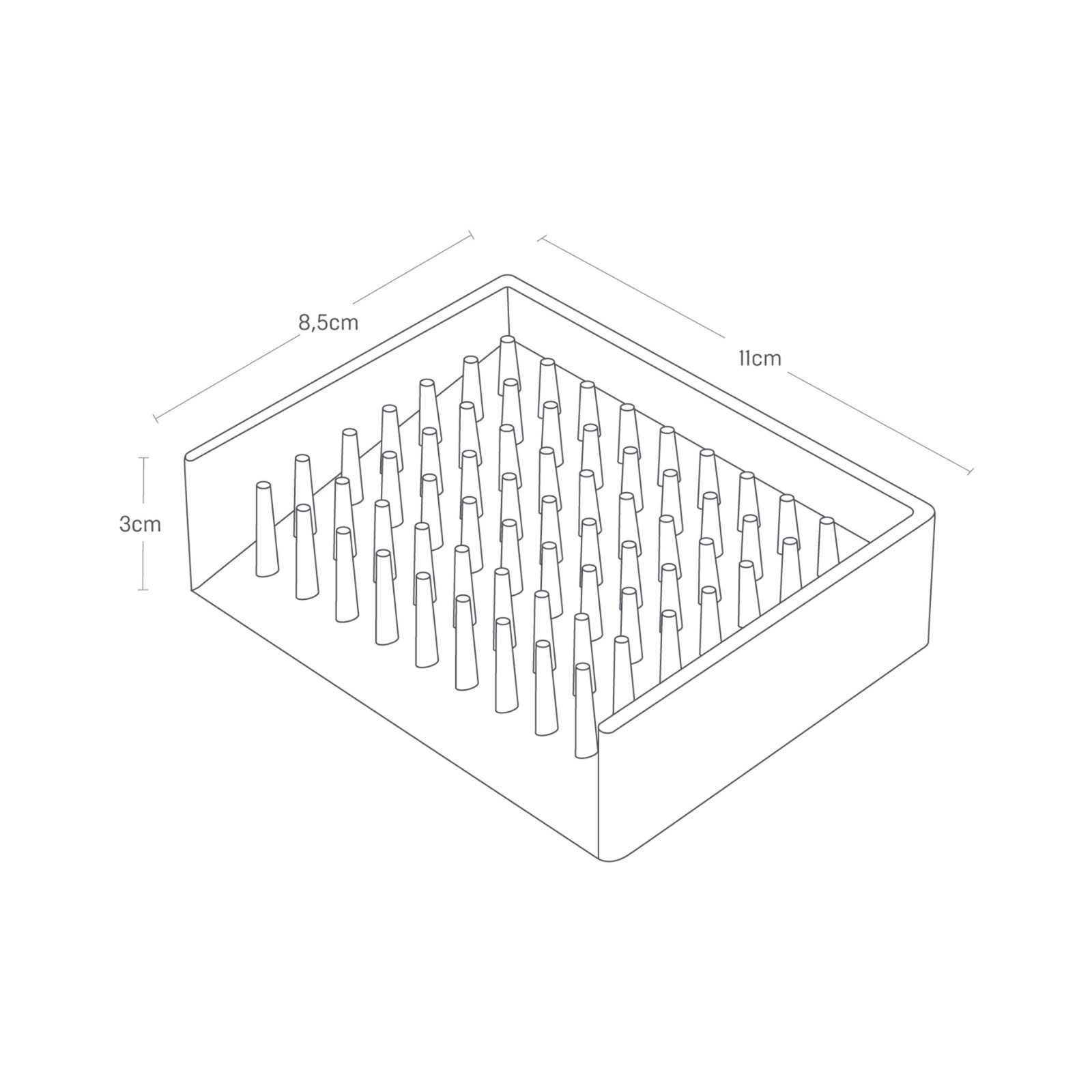 Seifenablage aus Silikon FLOAT weiss 
