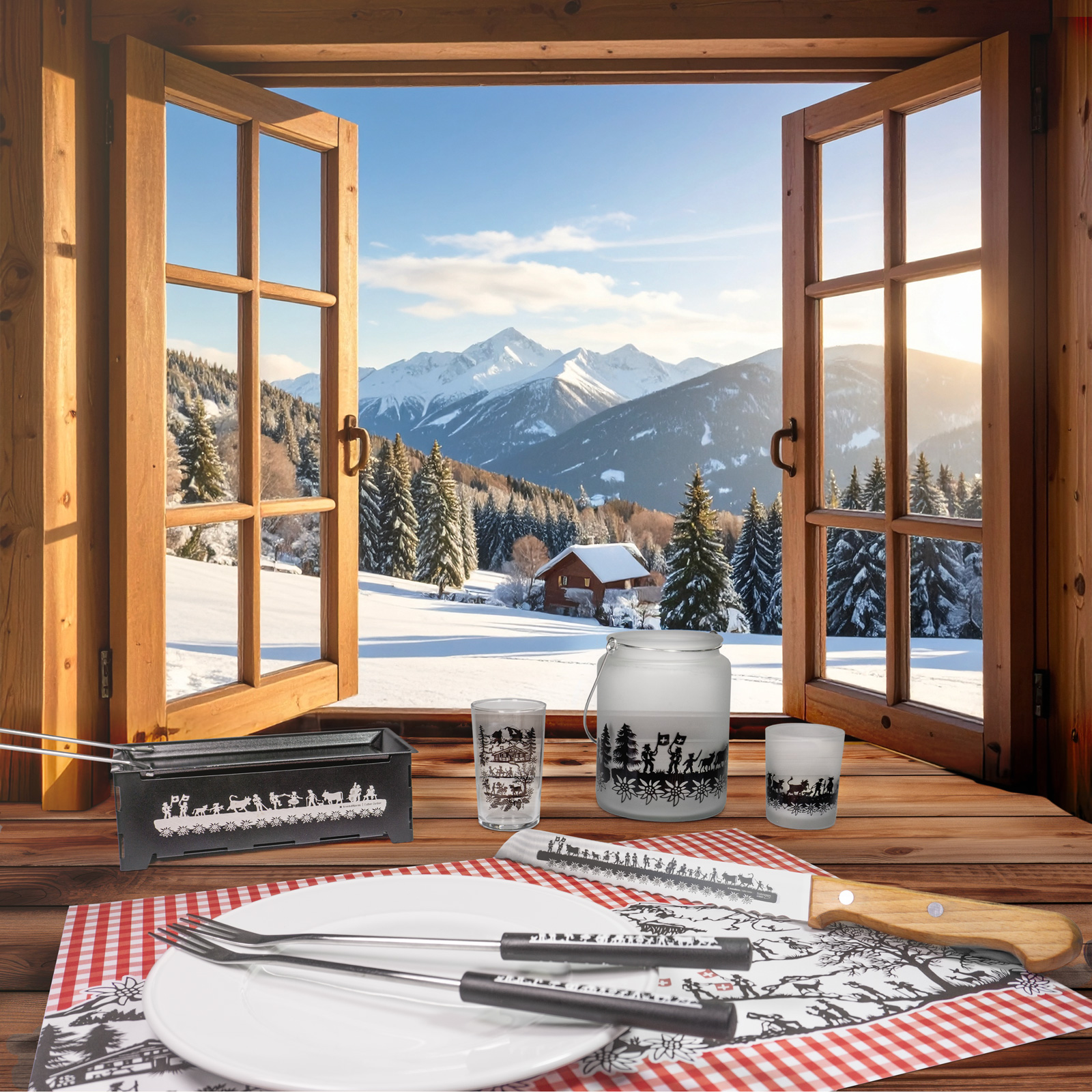 Fondue-Gabeln SWISS TRADITION 6er Set 