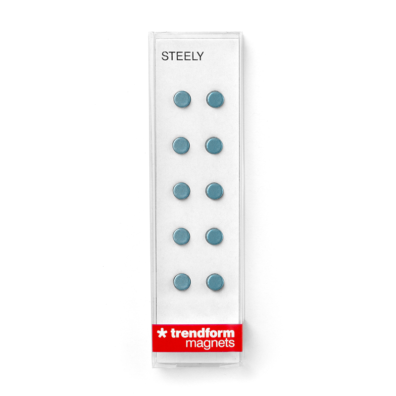 Magnete STEELY 10er Set blau 
