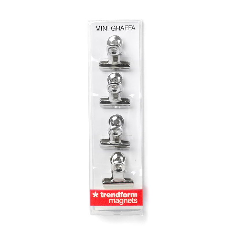 Magnetclip MINI-GRAFFA 4er Set verchromt 