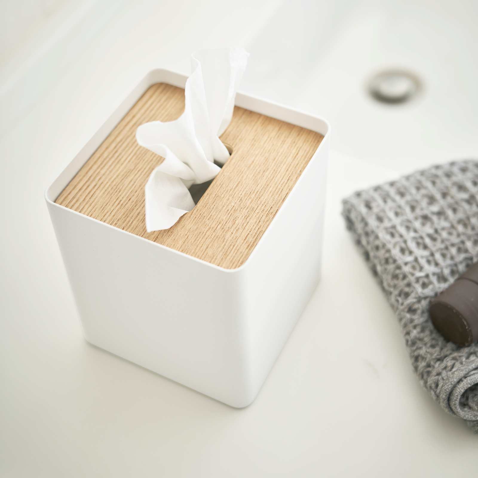 Taschentuchbox quadratisch RIN weiss 