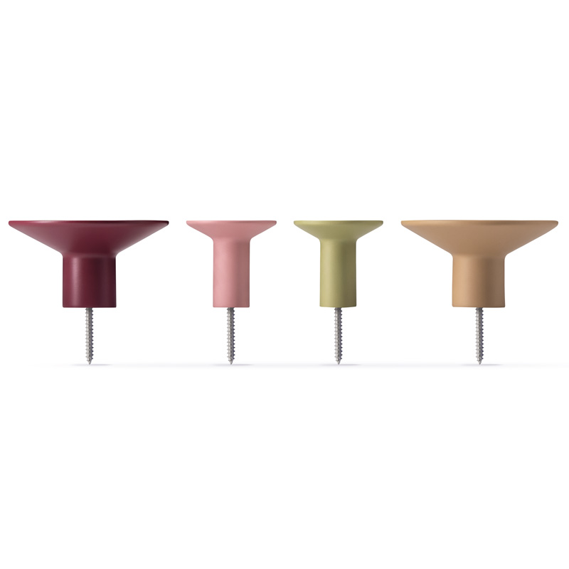 Wandhaken 4er Set Fuchsia 