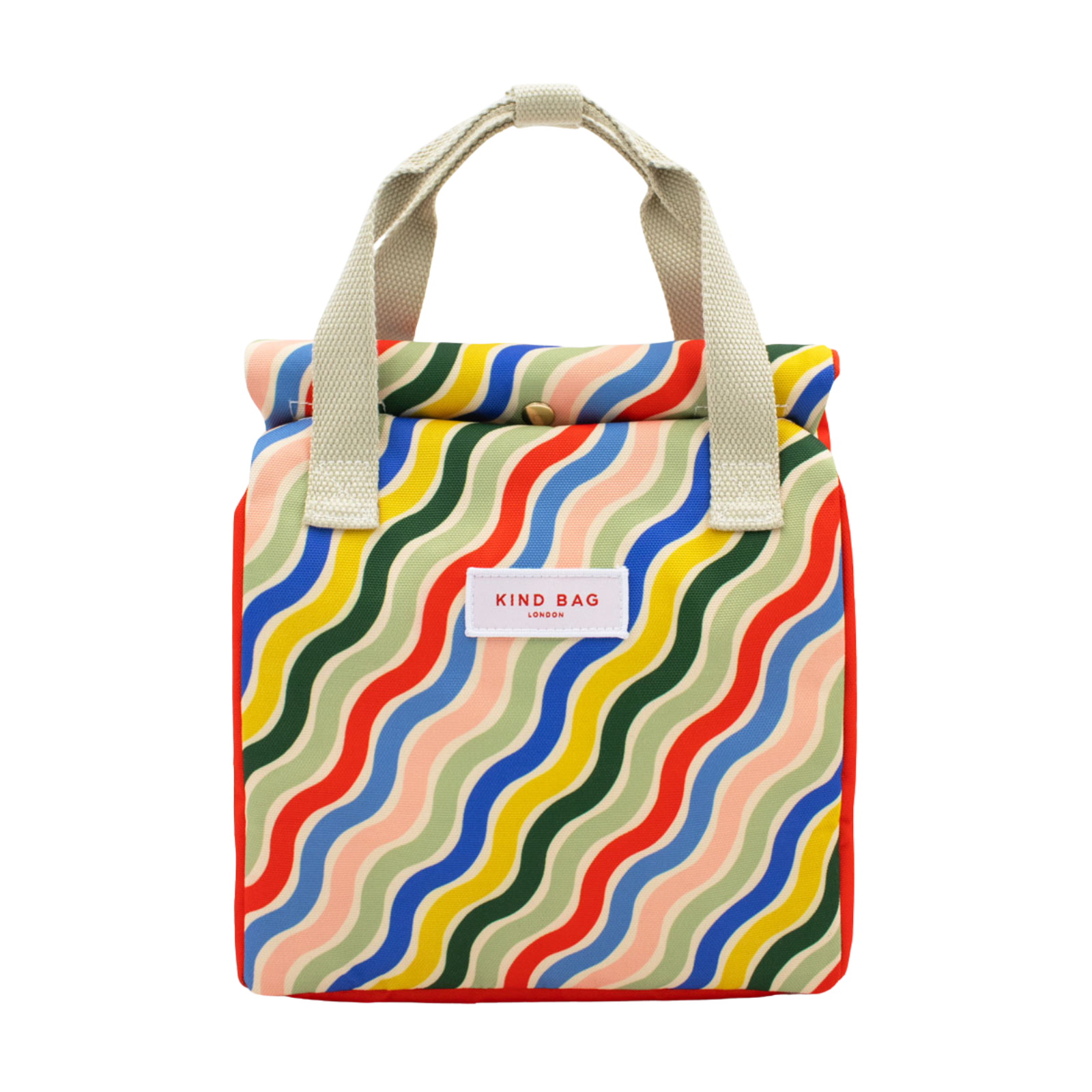 Lunch Bag Rainbow Waves 