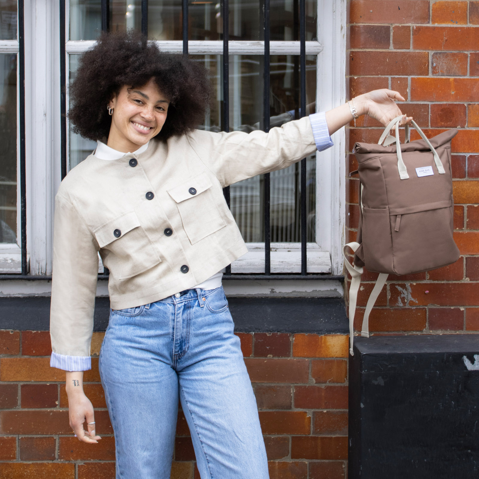 Medium Backpack 14L Cocoa Brown 