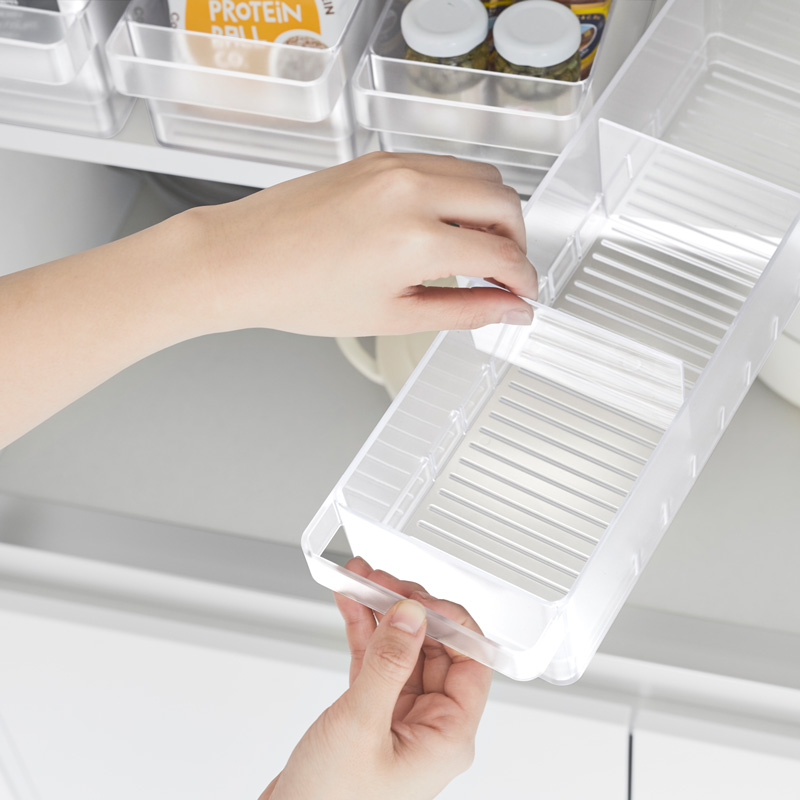 Kühlschrank Organizer TOWER weiss mit Trennwänden