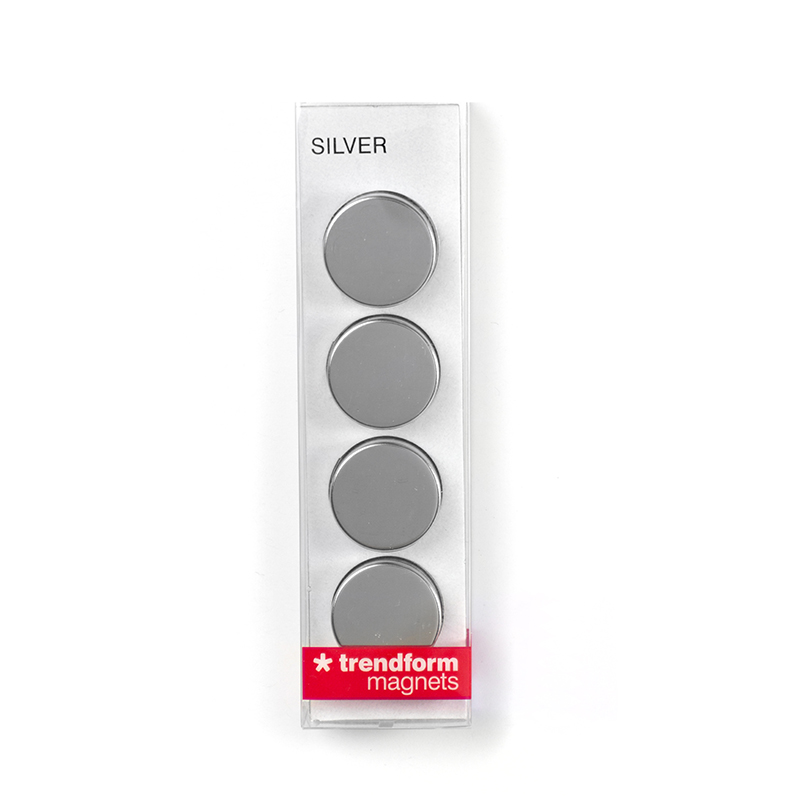 Magnete SILVER 4er Set silber 