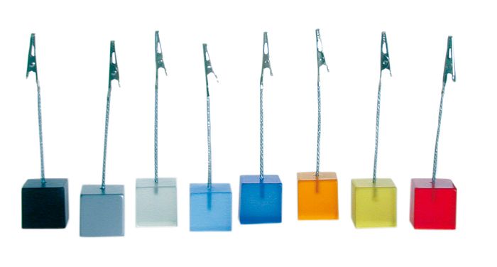 Würfelclip CUBE weiss matt 