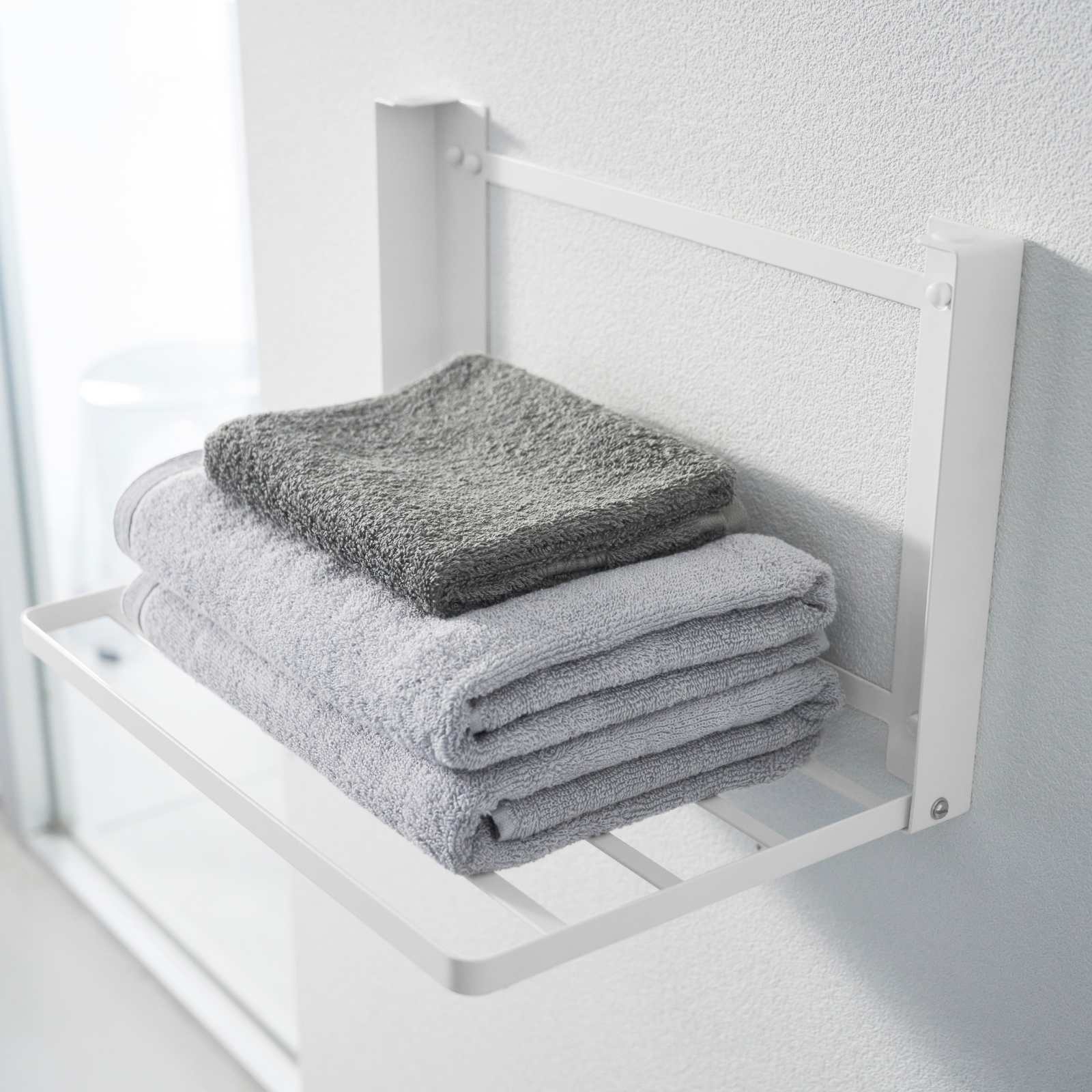 Klappbare Ablage TOWER weiss 