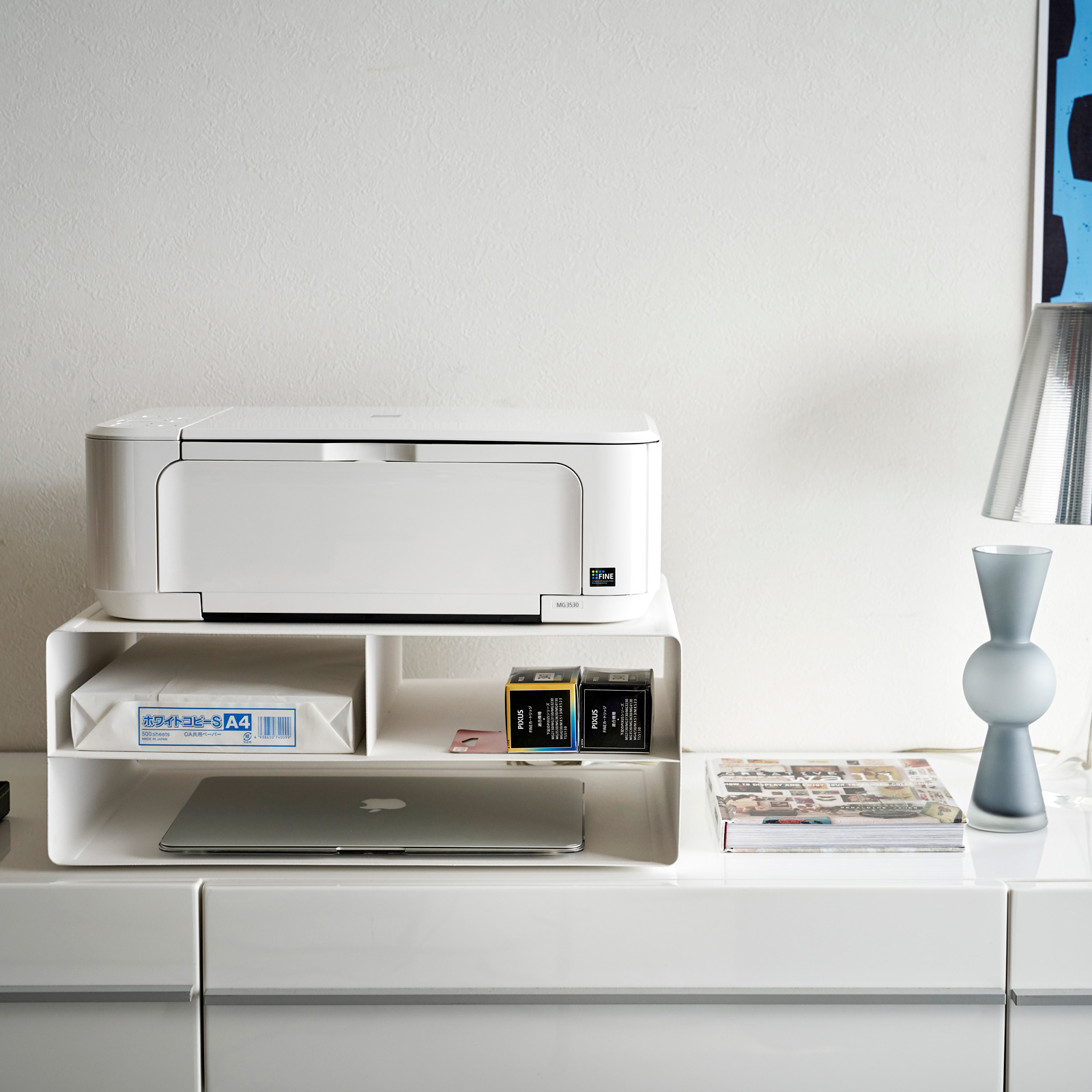 Druckerstation TOWER weiss 