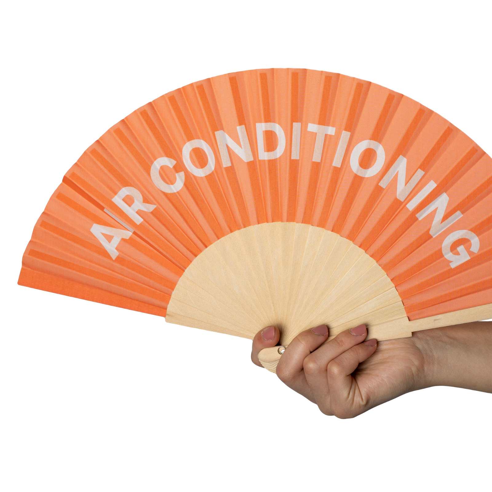 Handfächer AIR CONDITIONING orange  