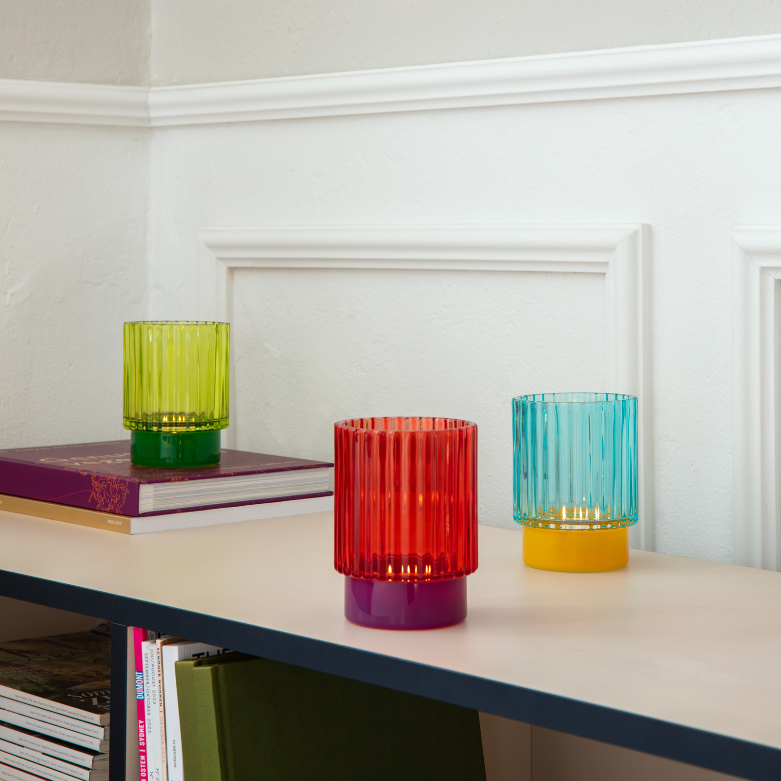 Teelichtglas Lumi lime 