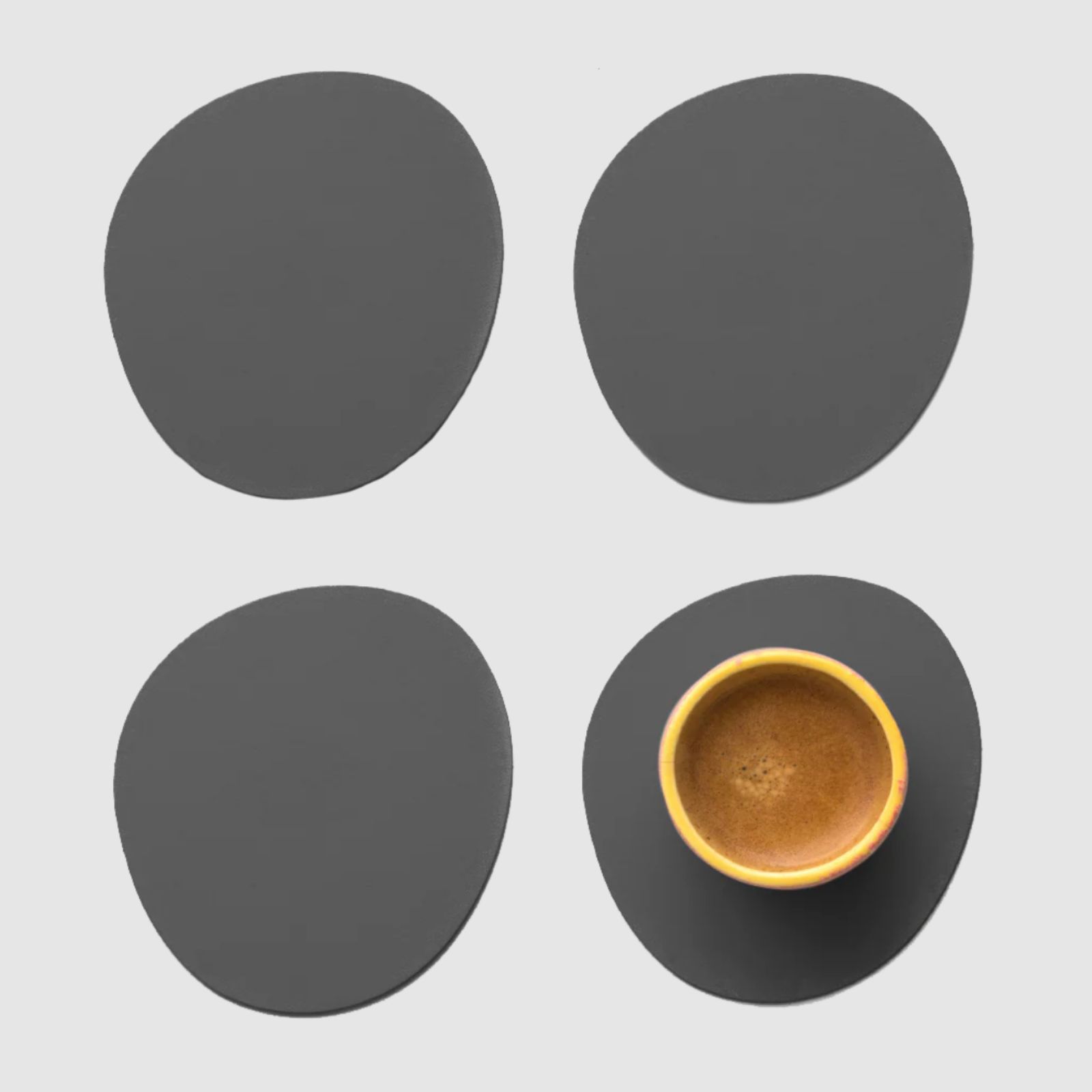 Ruca Stone Coasters (x4) Grafite 