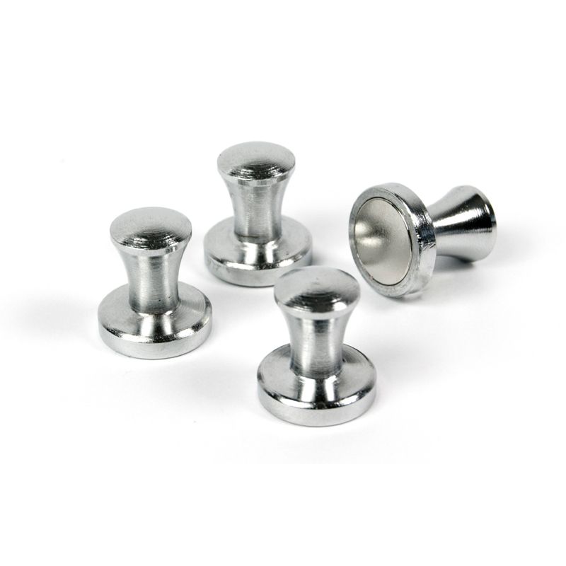 Superstrong Magnets MINI-MAX 4er Set  silber
