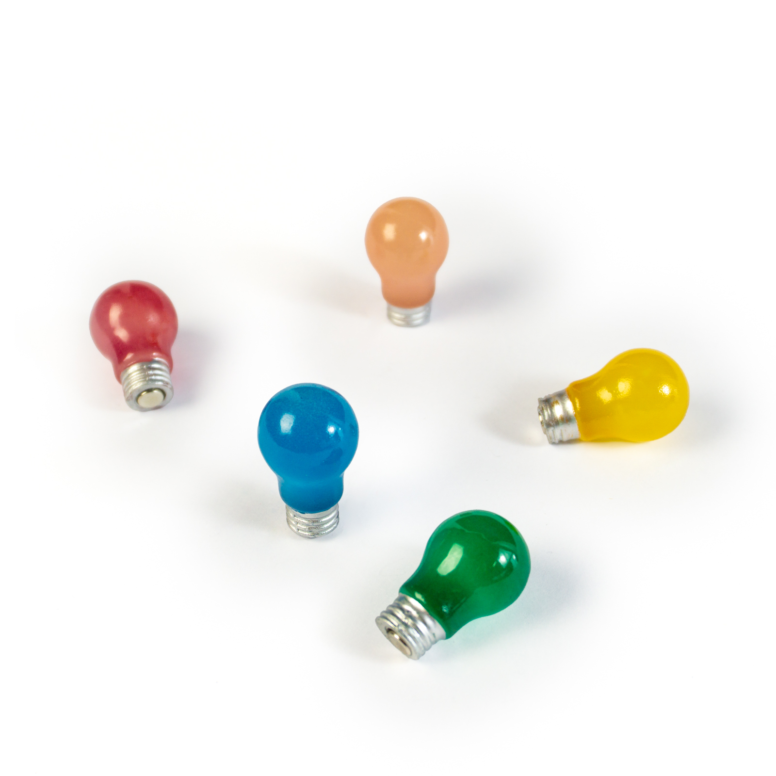 Magnete BULB GLOW 5er Set multicolor glow in the dark