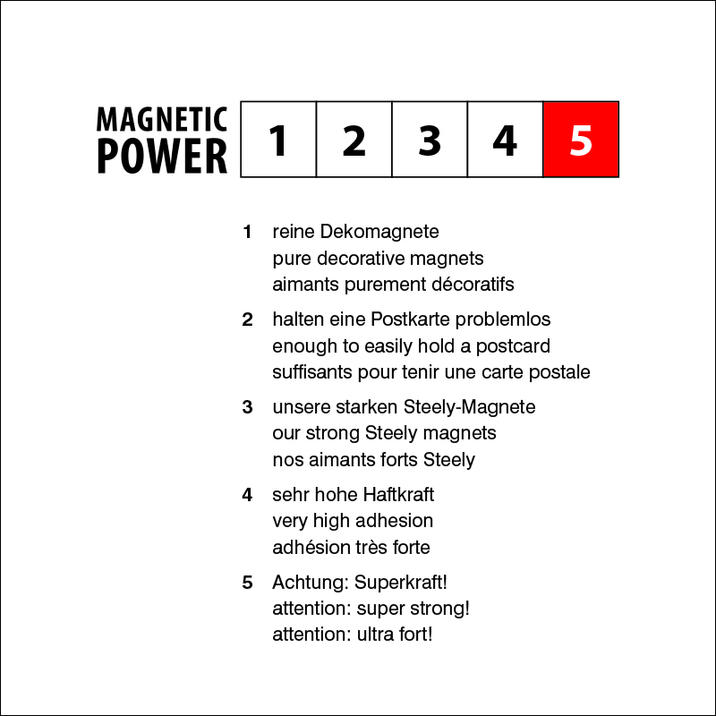 Magnetclip GRAFFA XL 2er Set verchromt 