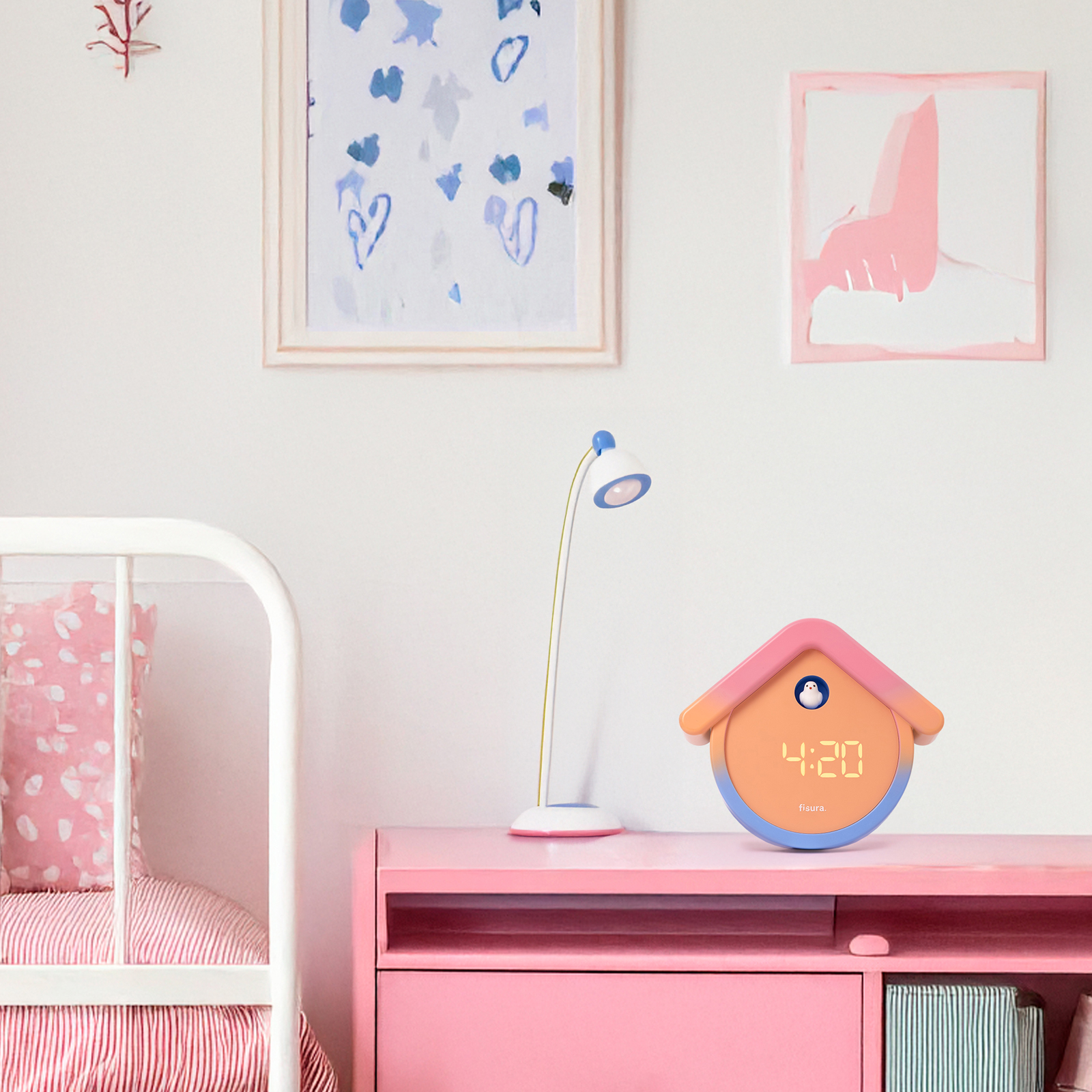 CUCKOO DIGITAL CLOCK gradient 