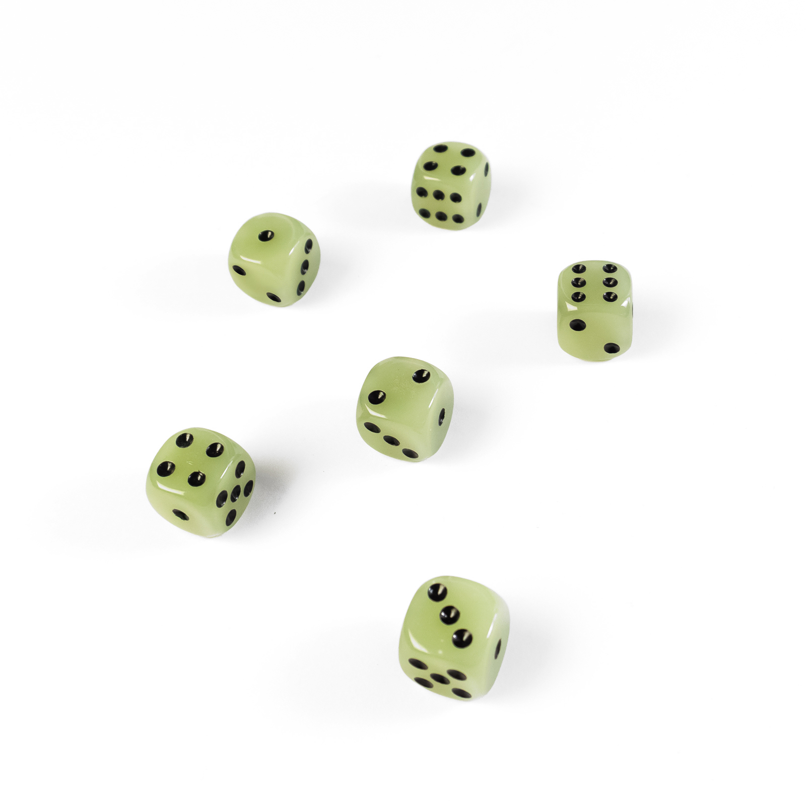 Magnete POKER GLOW 6er Set  glow in the dark