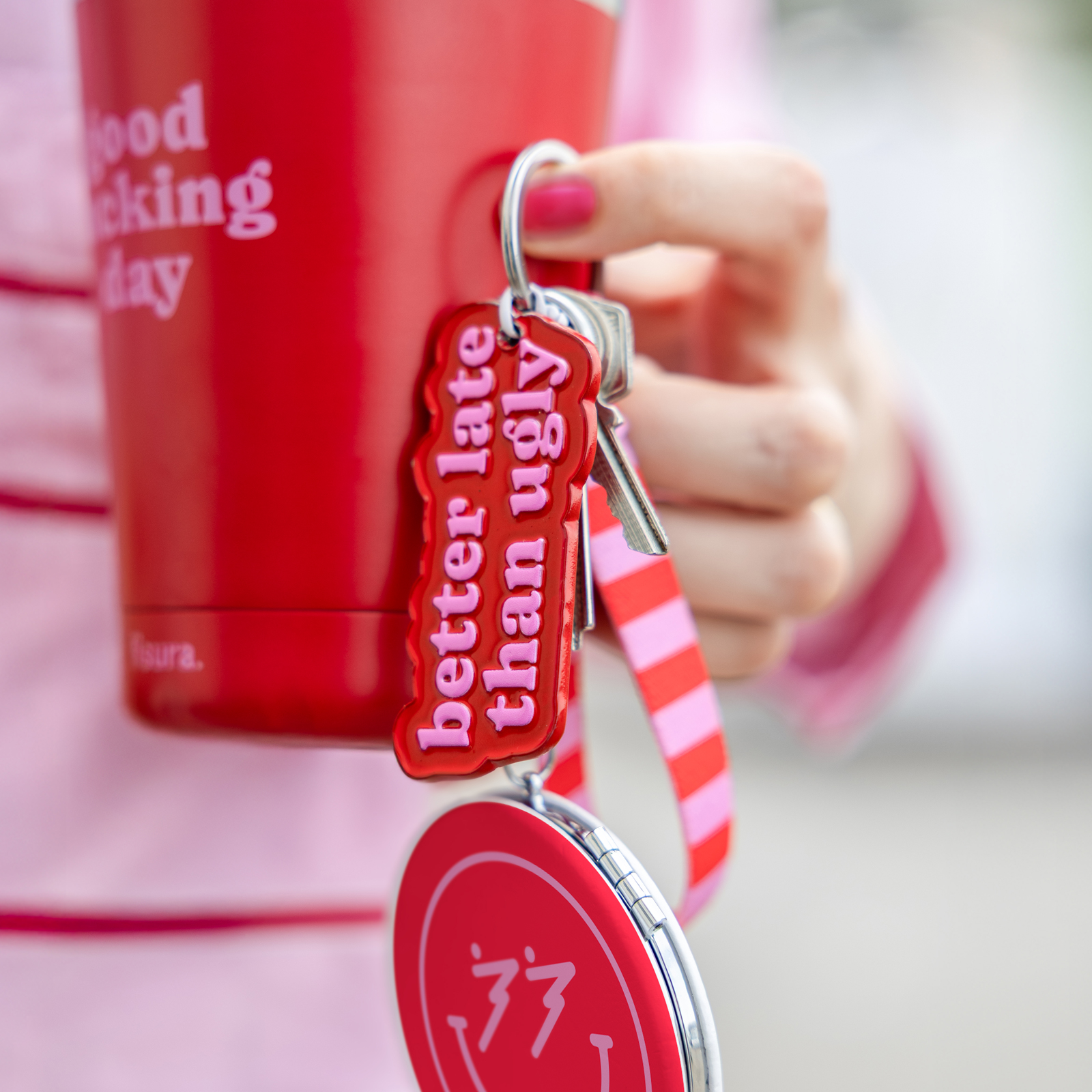 Keyring BETTER LATE THAN UGLY 