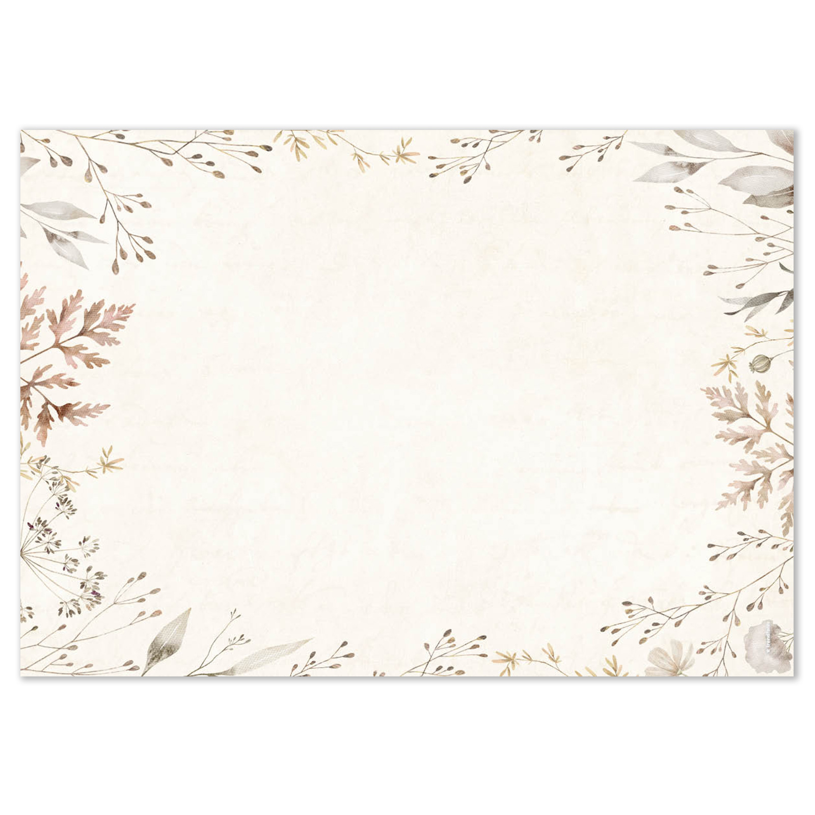 Papiertischset BOHEMIAN GARDEN 4 Sujets à 12 Blatt