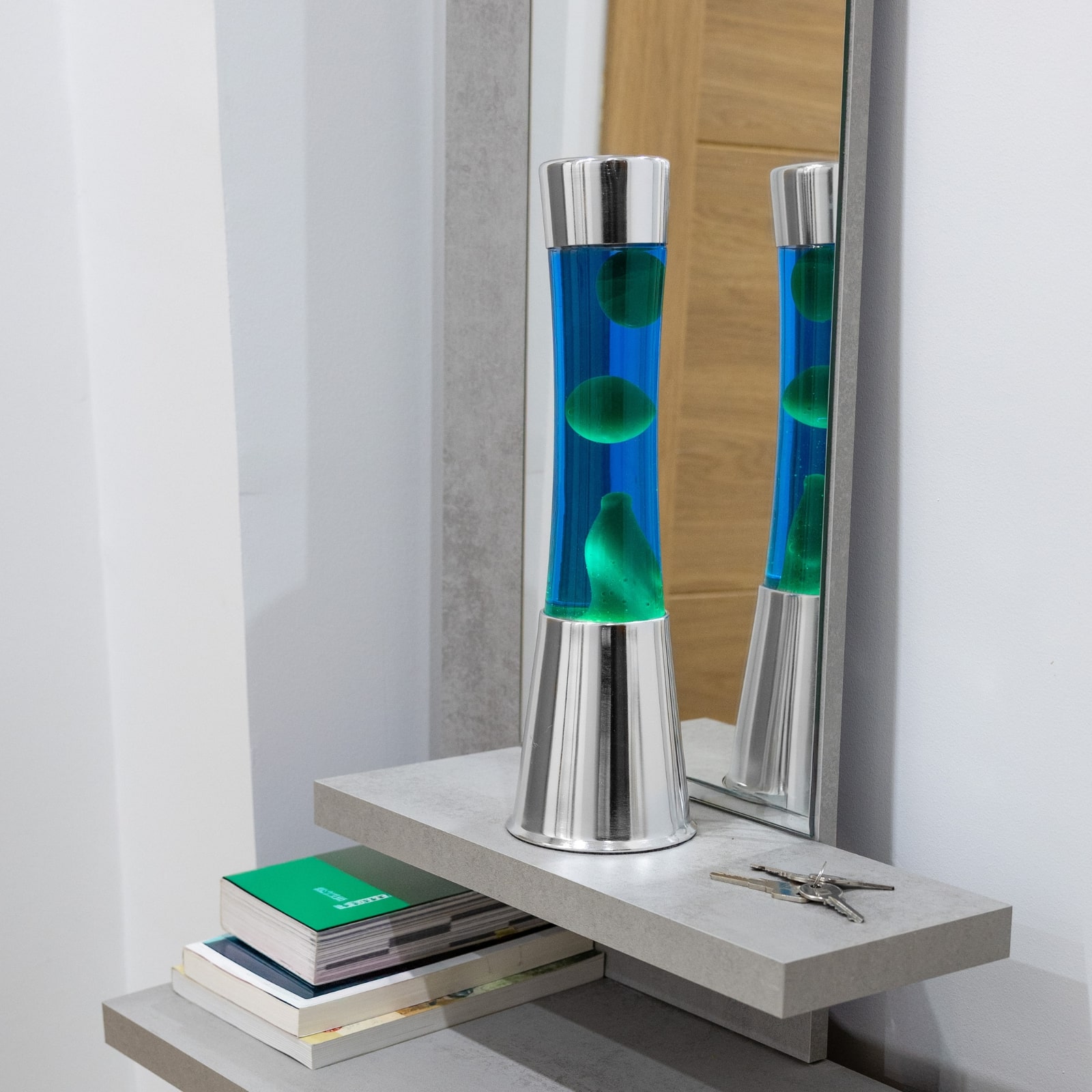 Lava Lamp TOWER green & blue 