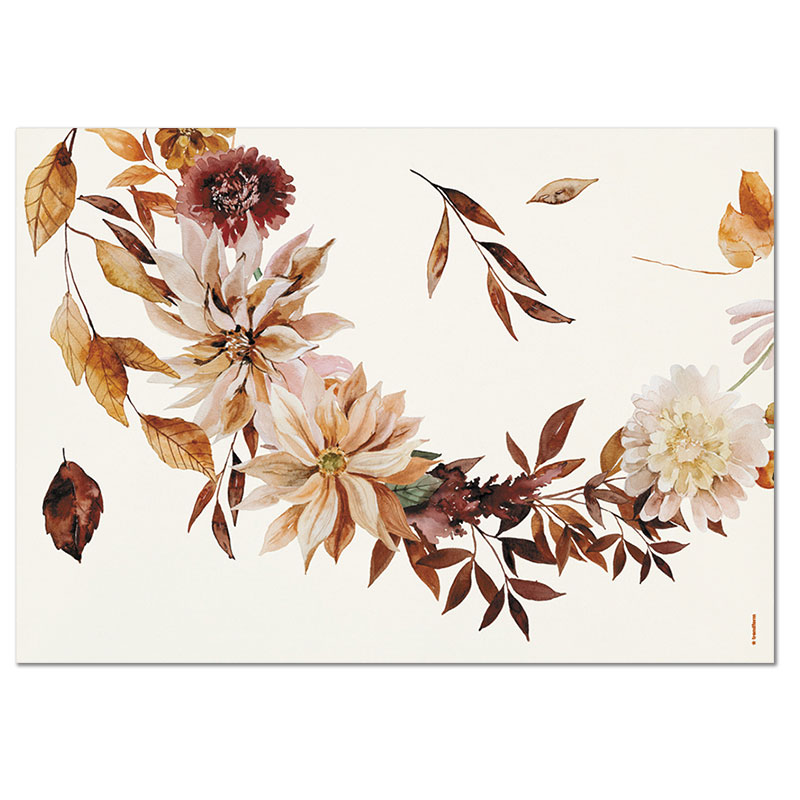Papiertischset AUTUMN LEAVES 4 Sujets à 12 Blatt