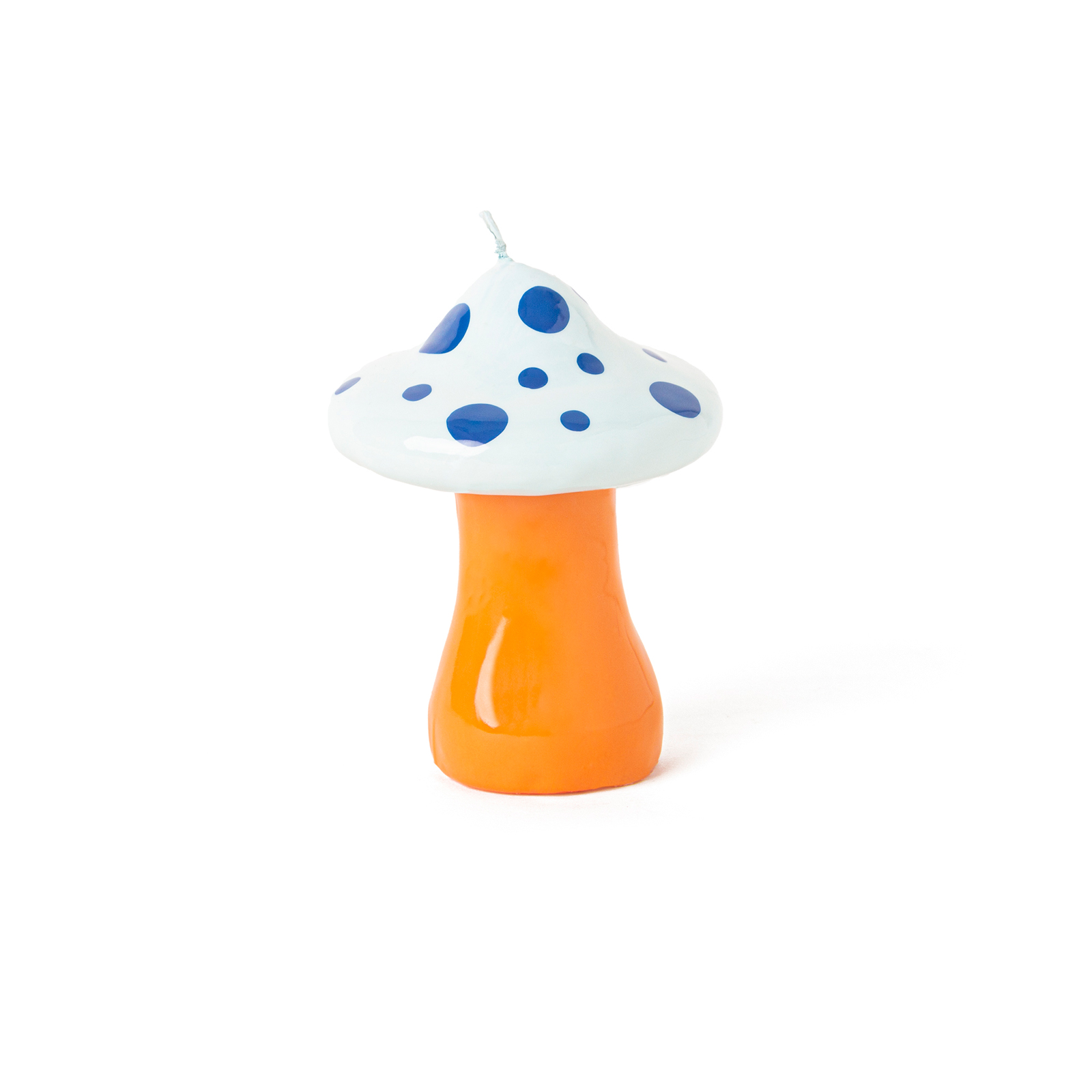 MUSHROOM CANDLE LARGE INDIGO BLUE  