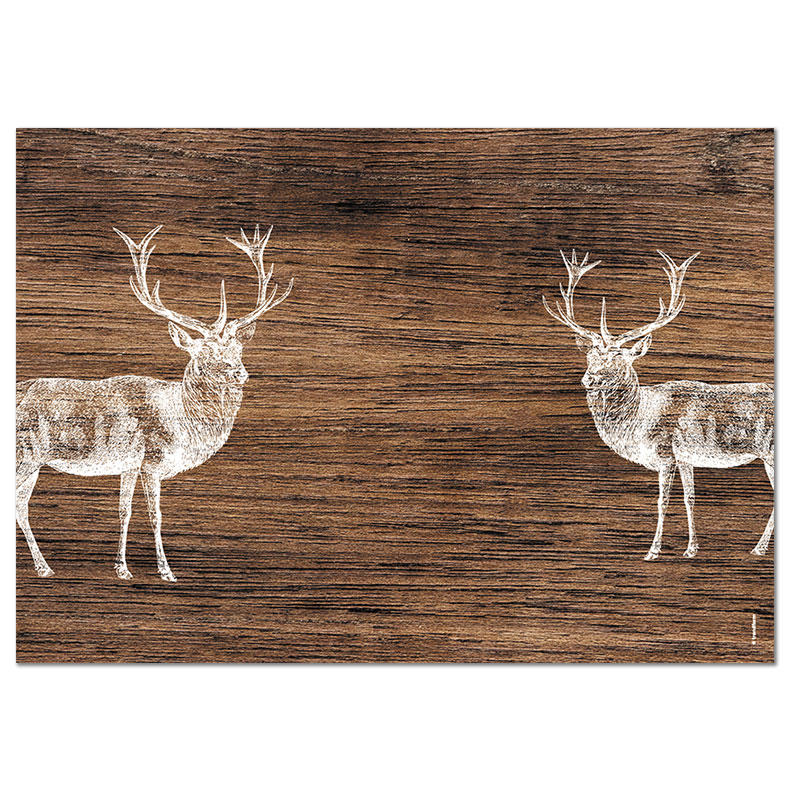 Papiertischset DEER LODGE 4 Sujets à 12 Blatt