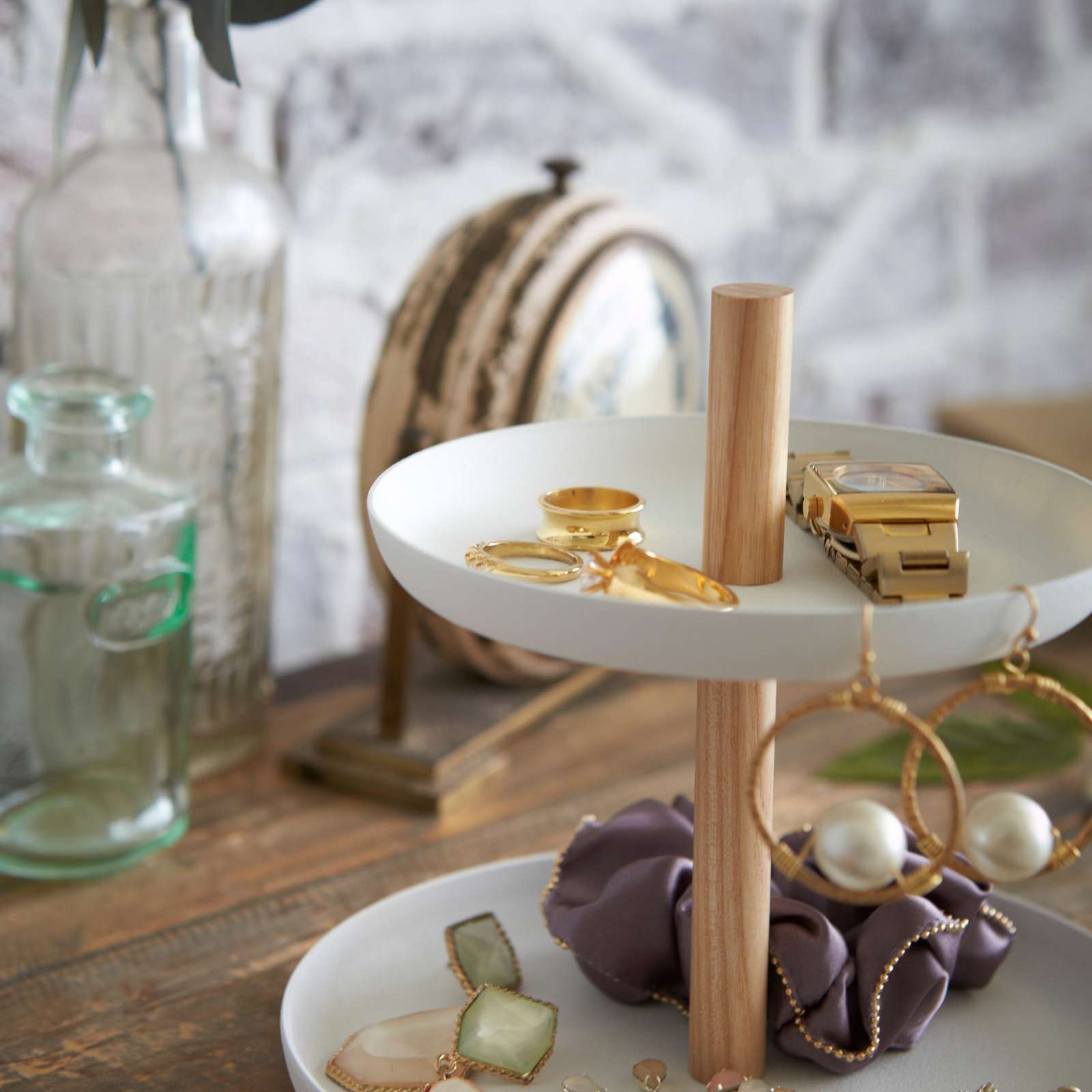 Etagère 2er TOSCA weiss 