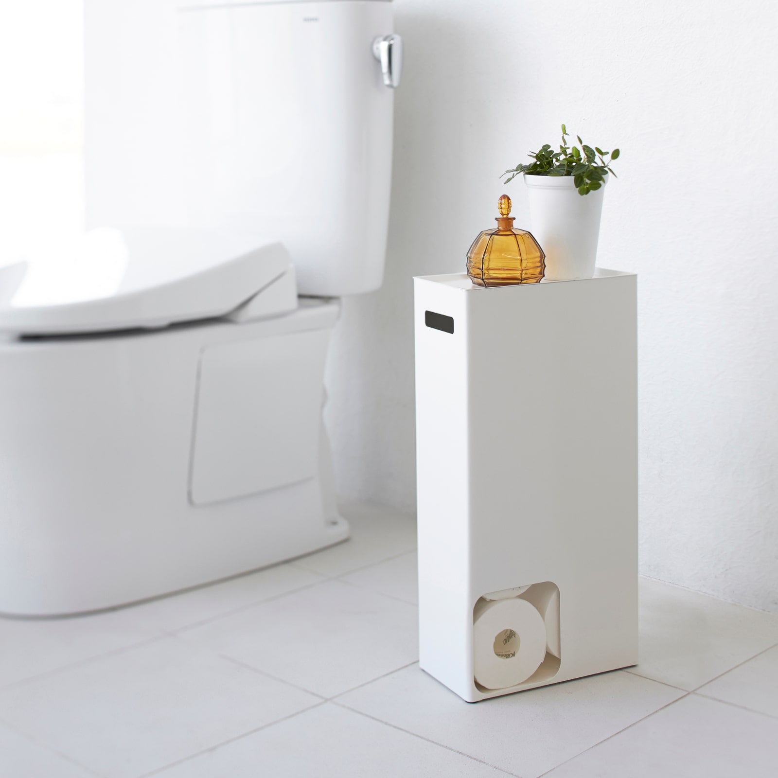 Toilettenpapierspender gross TOWER weiss 