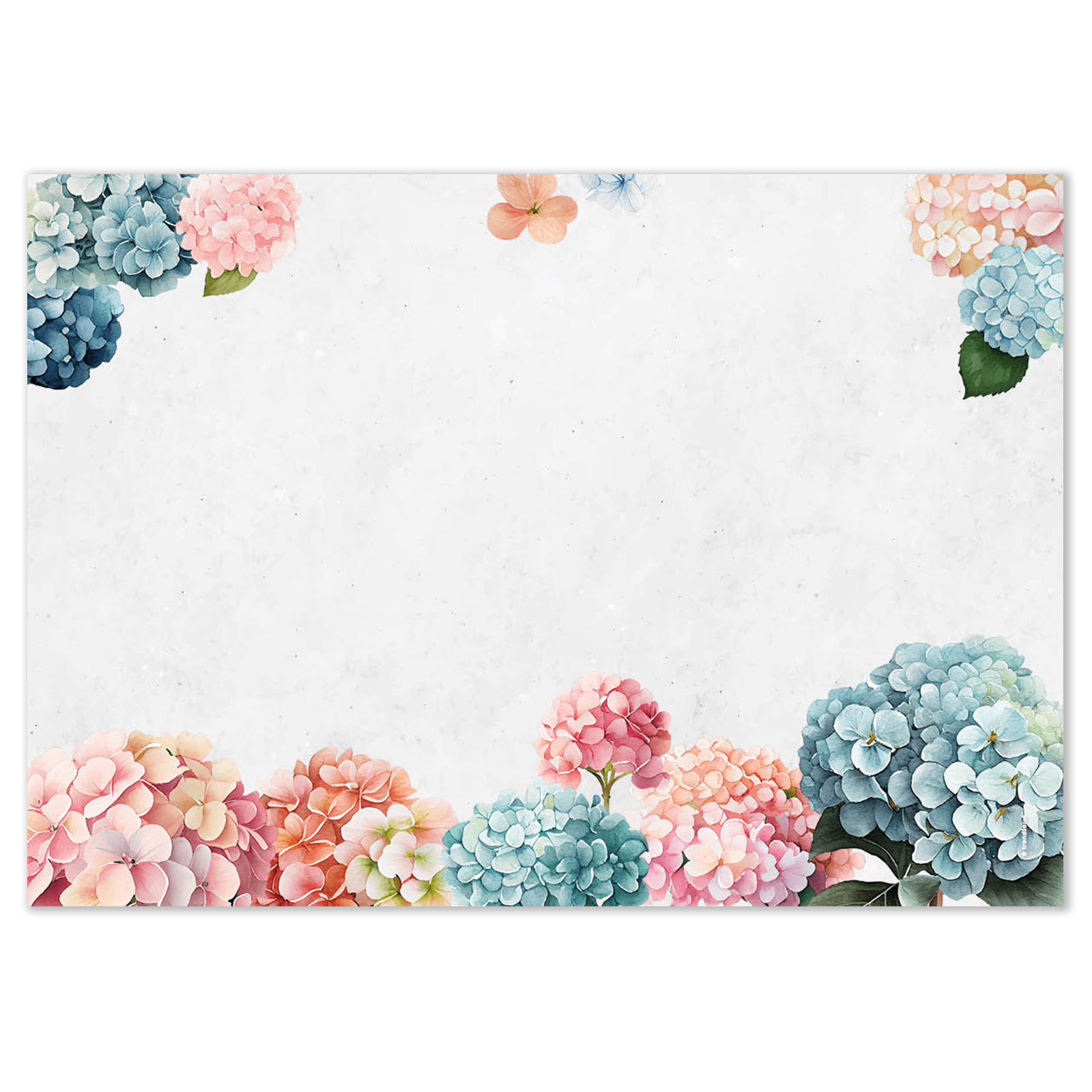 Papiertischset HORTENSIA 4 Sujets à 12 Blatt