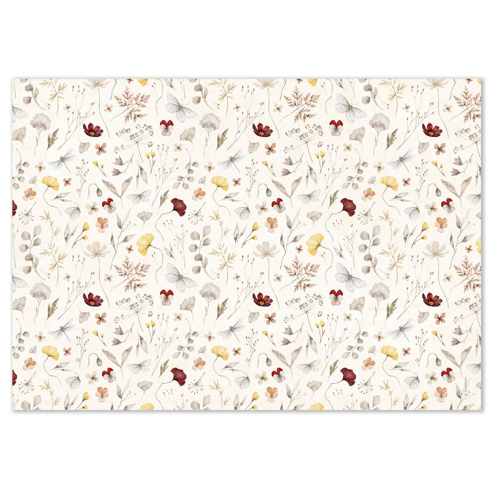 Papiertischset BOHEMIAN GARDEN 4 Sujets à 12 Blatt