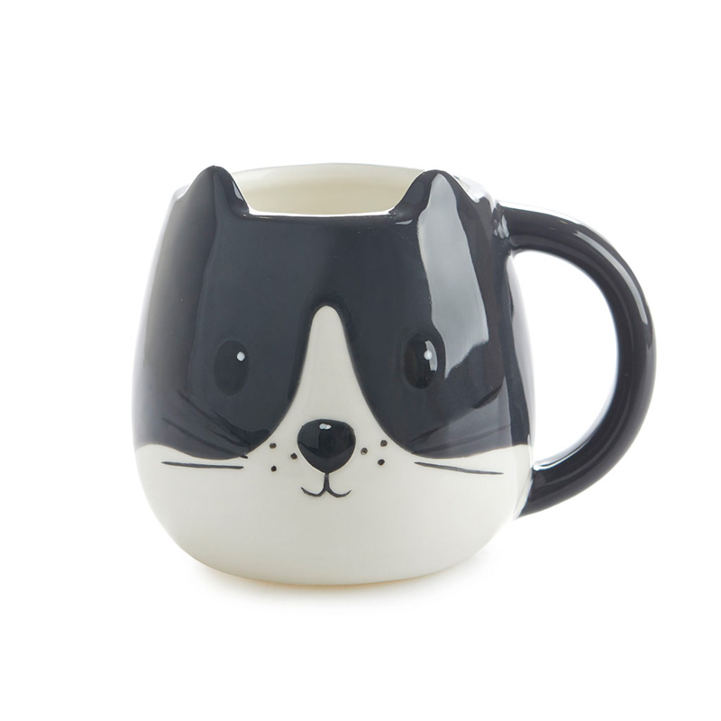 Tasse KITTY schwarz/weiss 