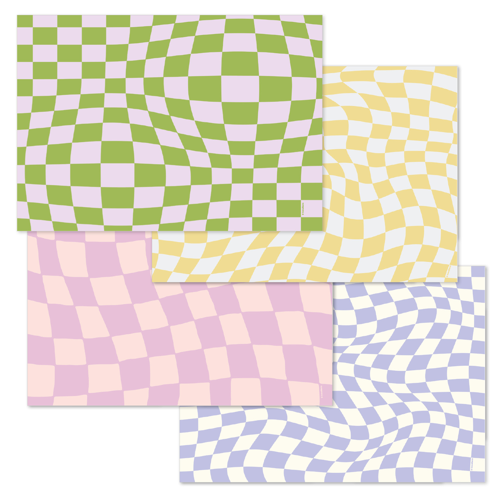 Papiertischset FUNKY 4 Sujets à 12 Blatt