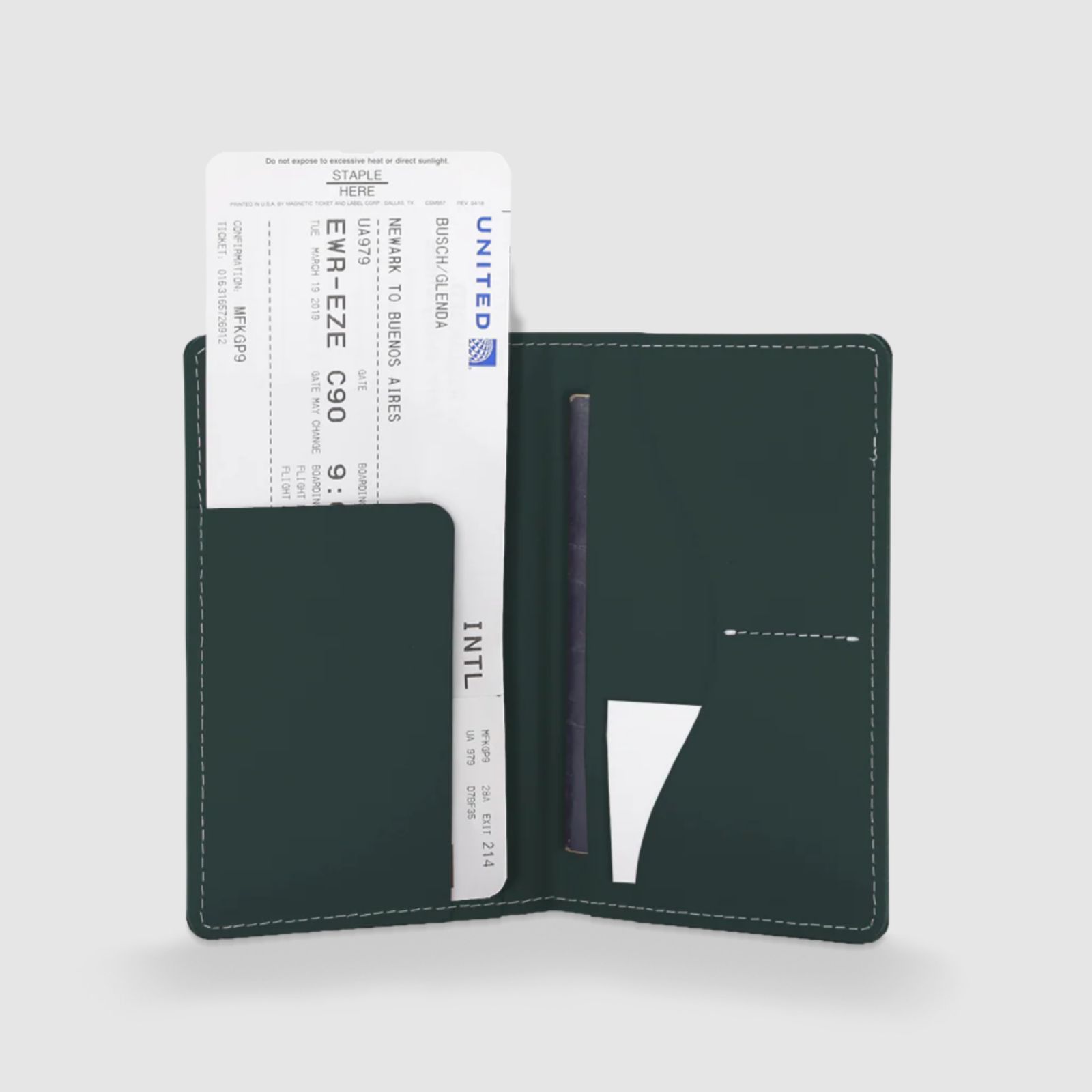 Urban Plus Passport Holder Green 