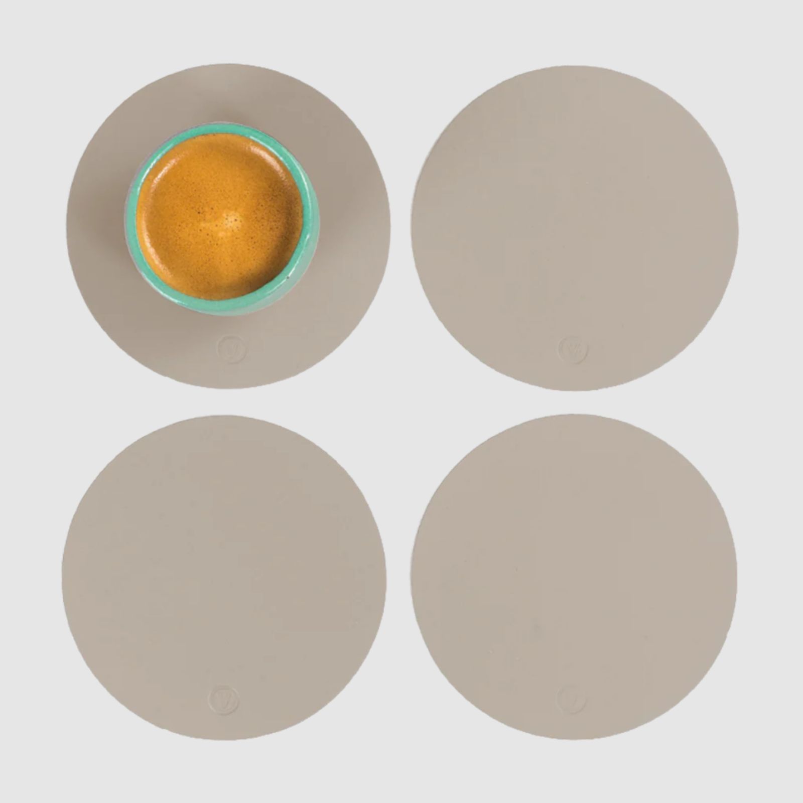 Ruca Round Coasters (x4) Ginger 