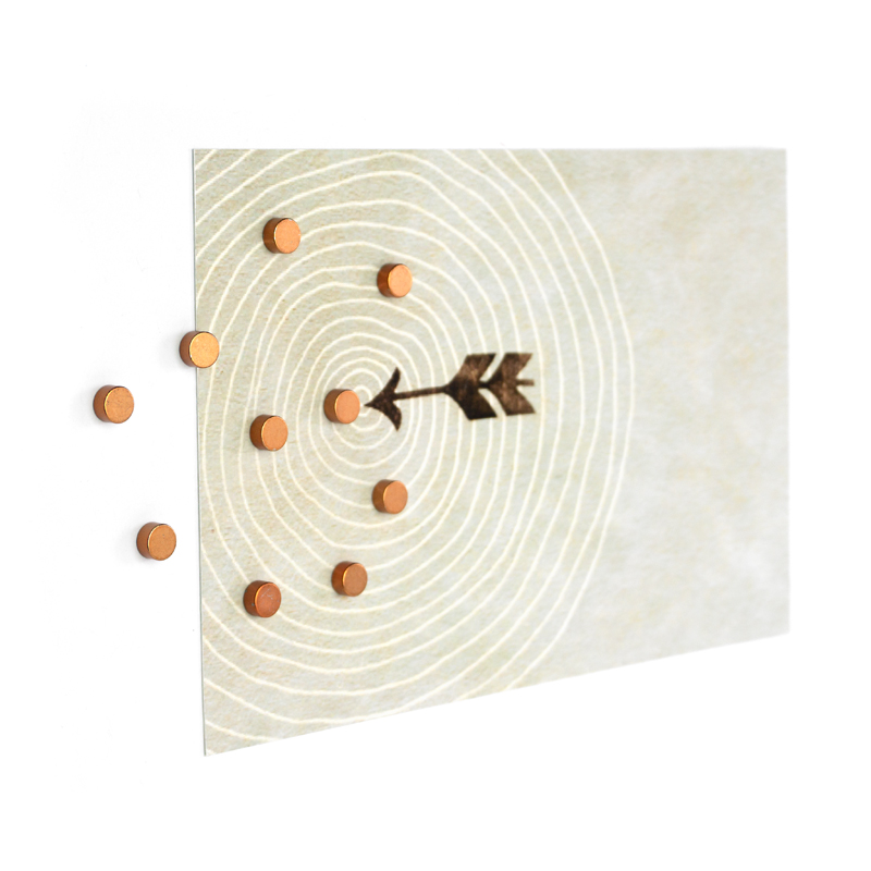 Magnete STEELY 10er Set kupfer 