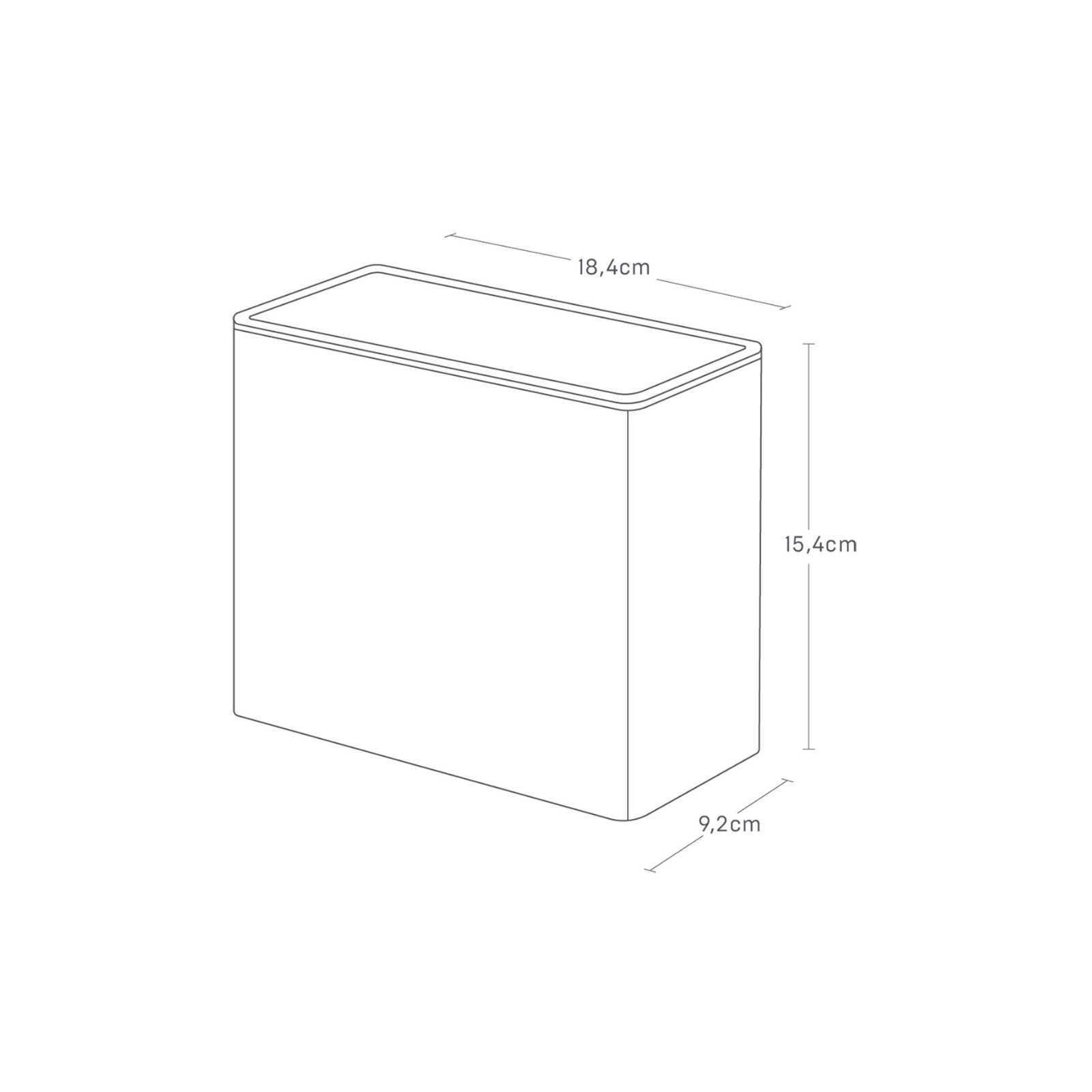 Kaffeefilterbox TOWER schwarz 