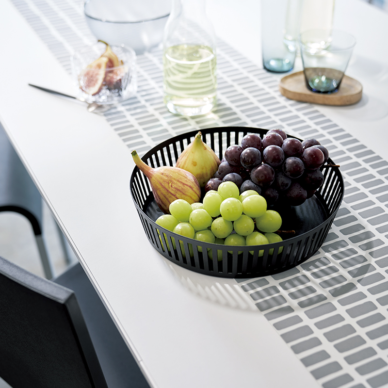 Früchteschale WIDE  schwarz 