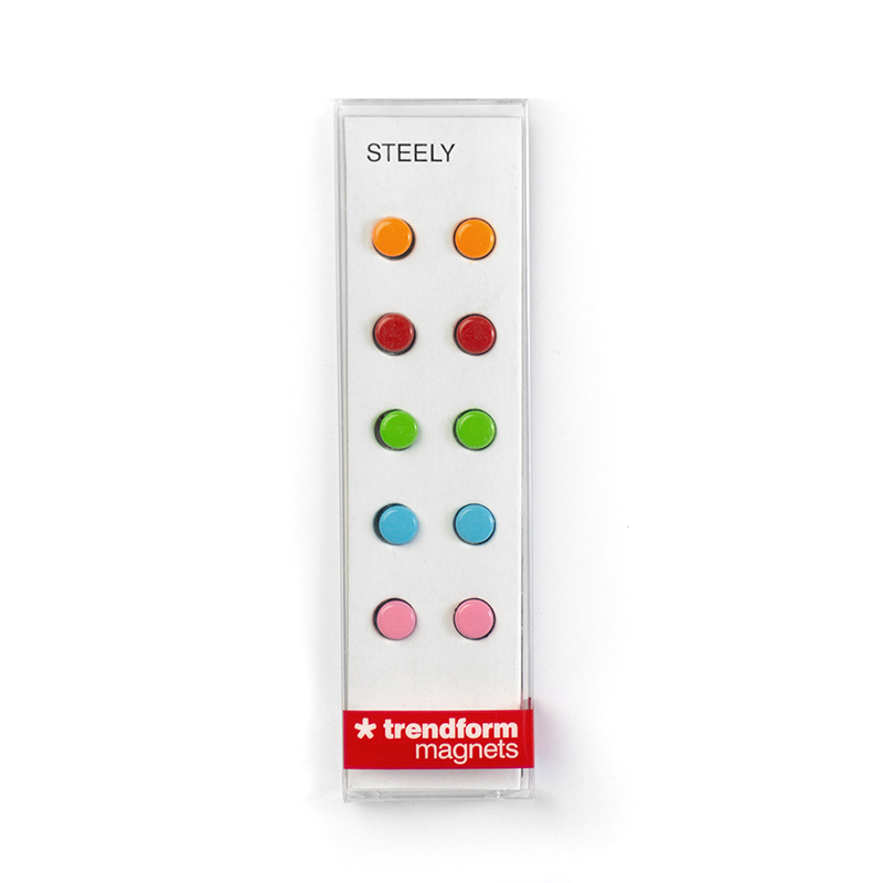 Magnete STEELY COLOR 10er Set bunt 