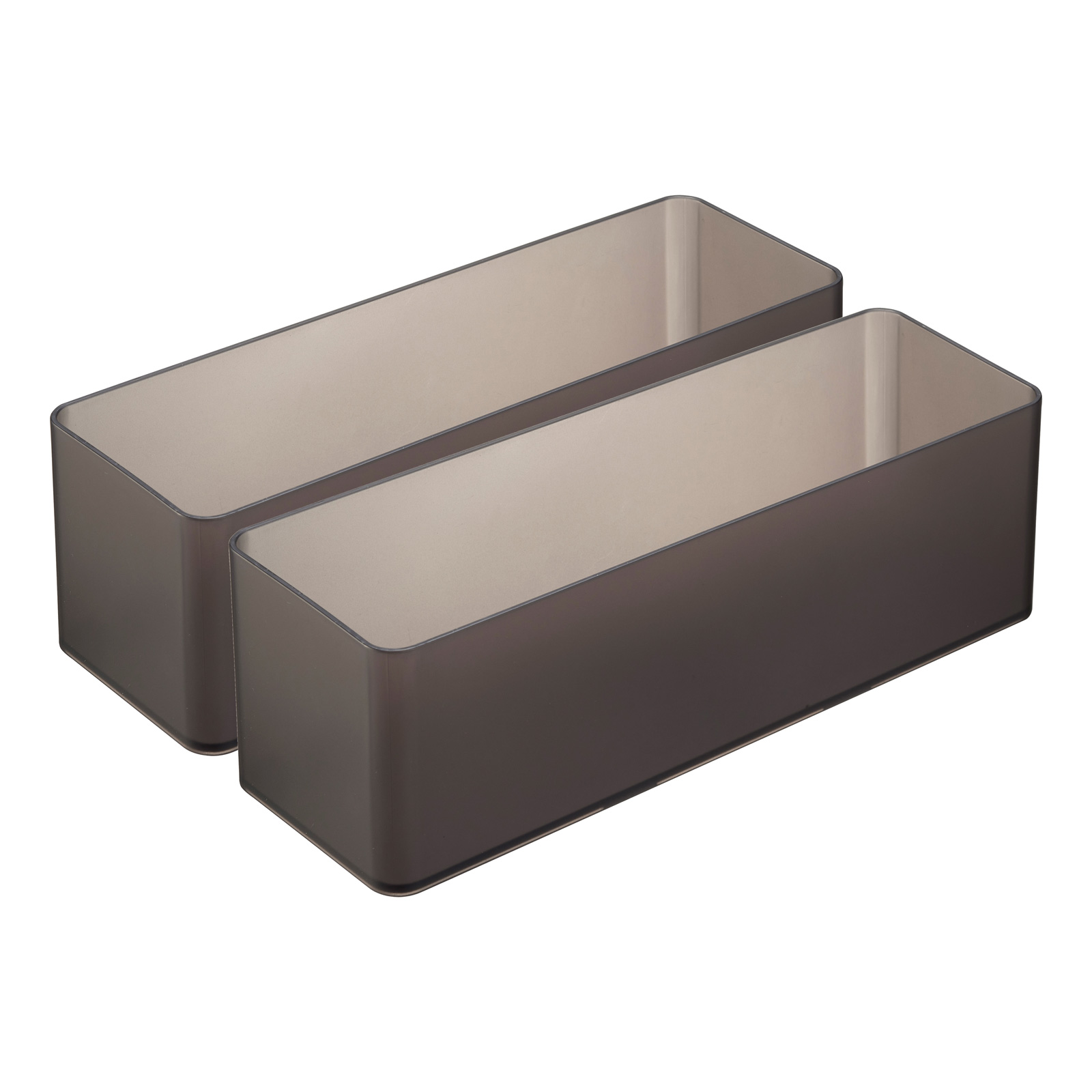 Schubladen Organizer L DEEP TOWER schwarz 2er Set
