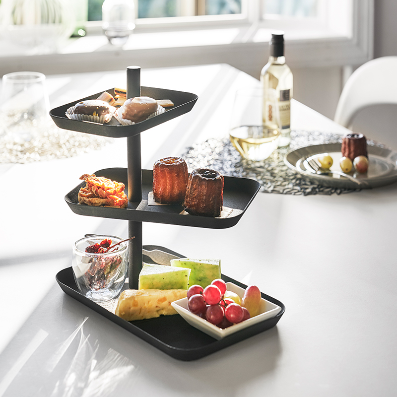 Etagère 3er TOWER schwarz 