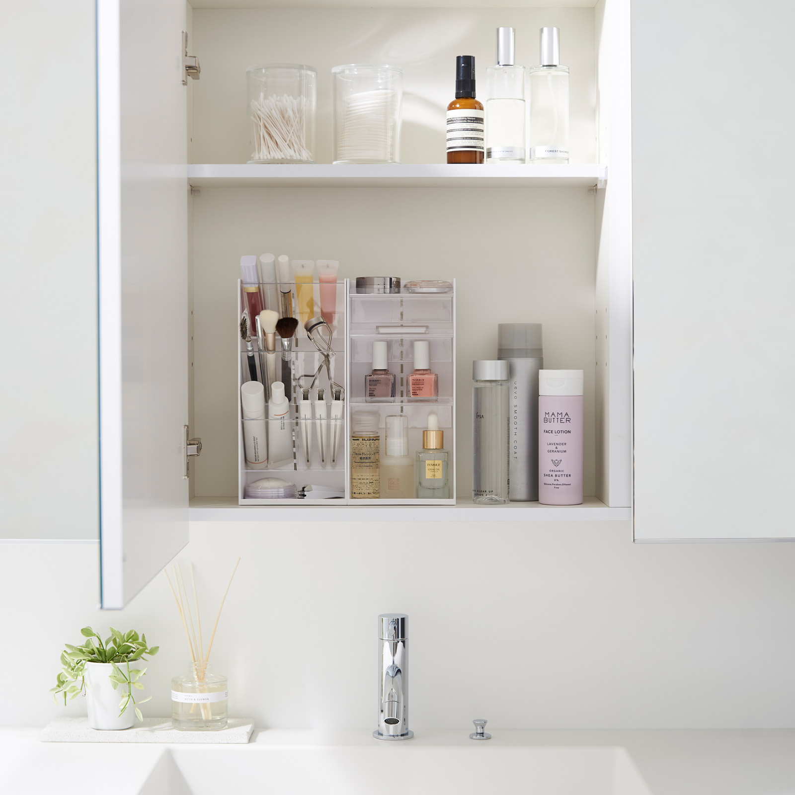 Makeup-Ständer TOWER weiss 