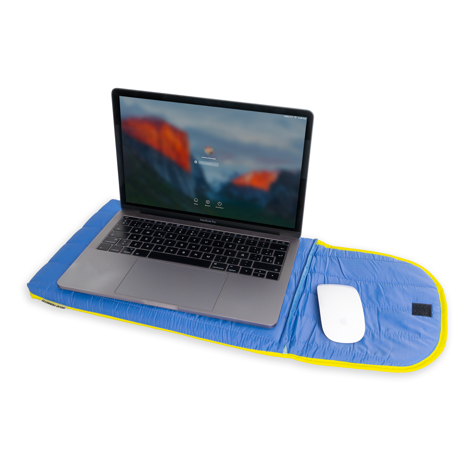 PUFFY LAPTOP SLEEVE BLUE  