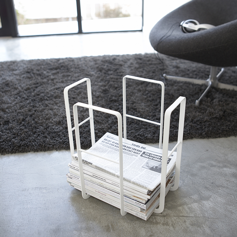 Zeitungssammler NEWS RACK TOWER weiss