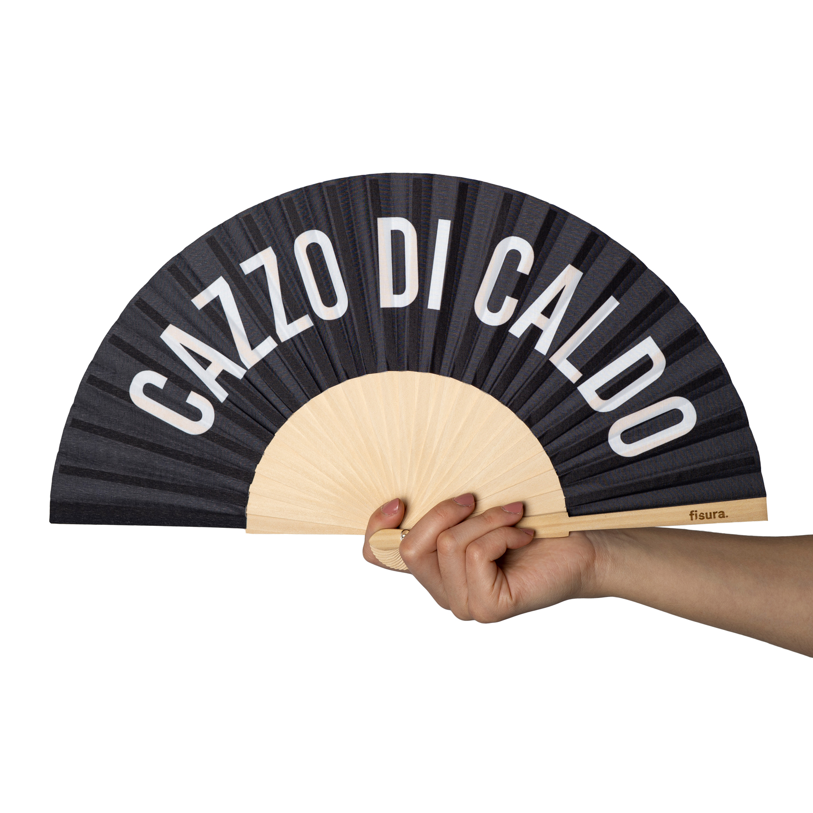 Handfächer Black CAZZO DI CALDO 